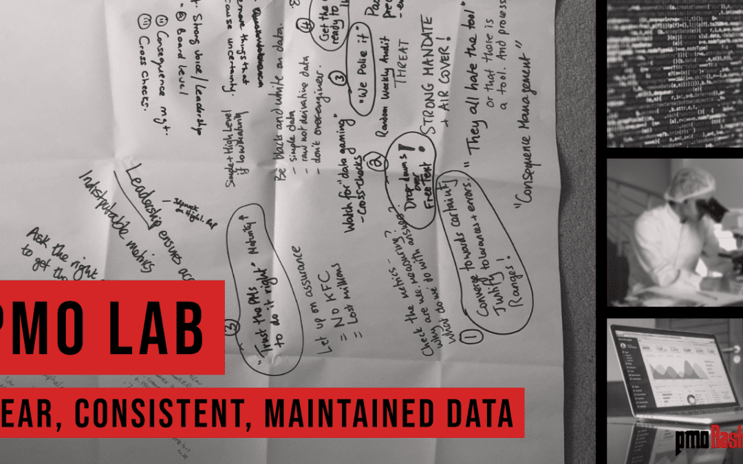 PMO Lab: Clean, Consistent and Maintained Project Data