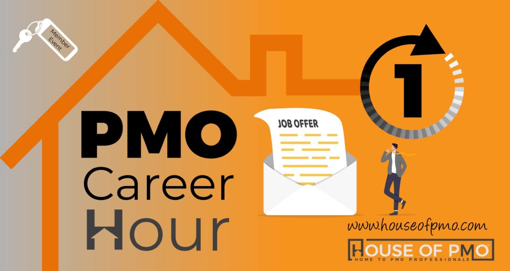 image of a man receiving a letter that says job offer to advertise the PMO Career Hour event- securing a better paid job