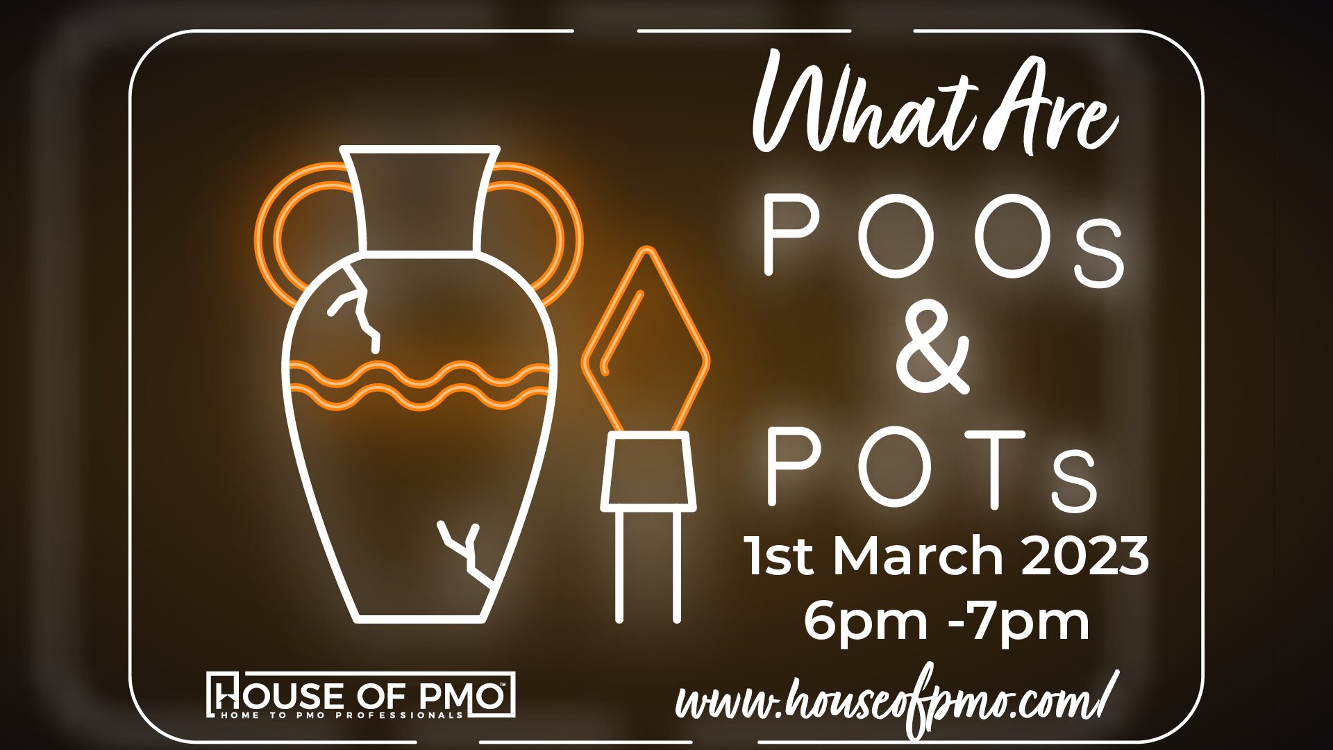 Image for the events poos and pots on march 1st 6pm - 7pm