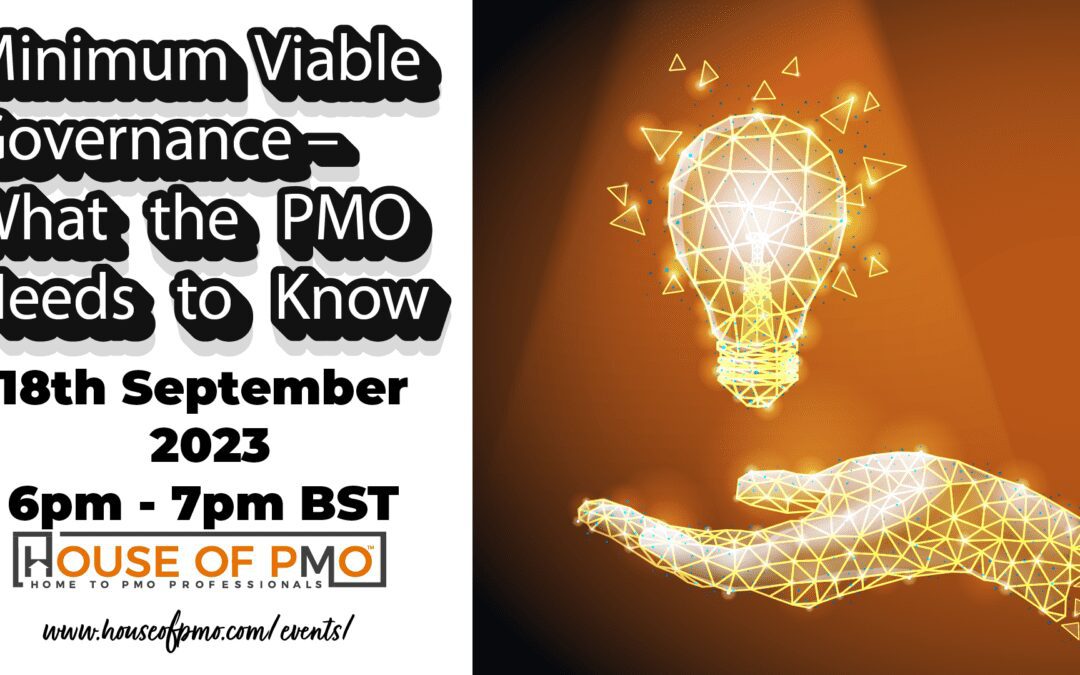 Minimum Viable Governance – What the PMO Needs to Know