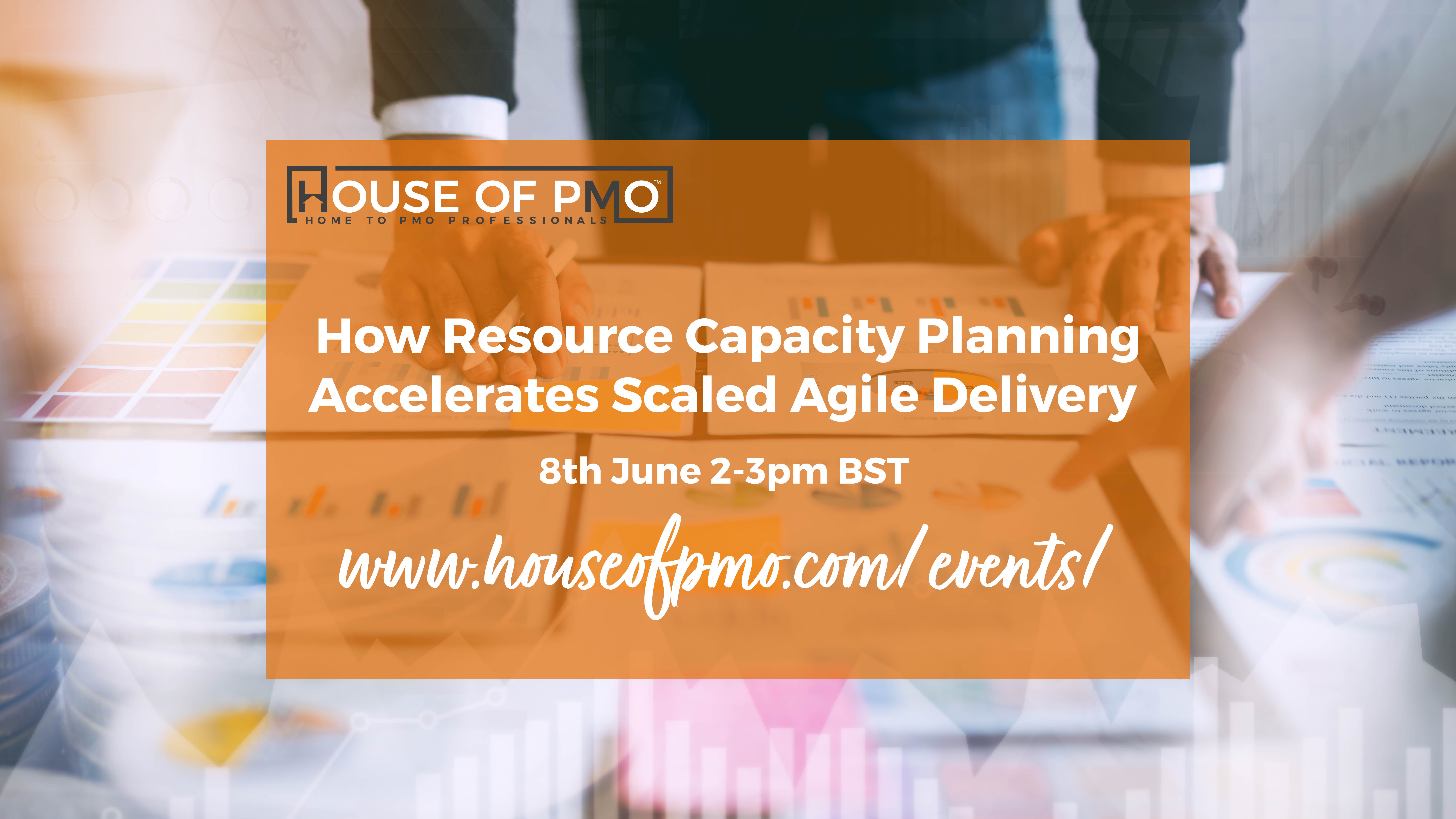 image for the event How Resource Capacity Planning Accelerates Scaled Agile Delivery, it shows business people around a table planning a project