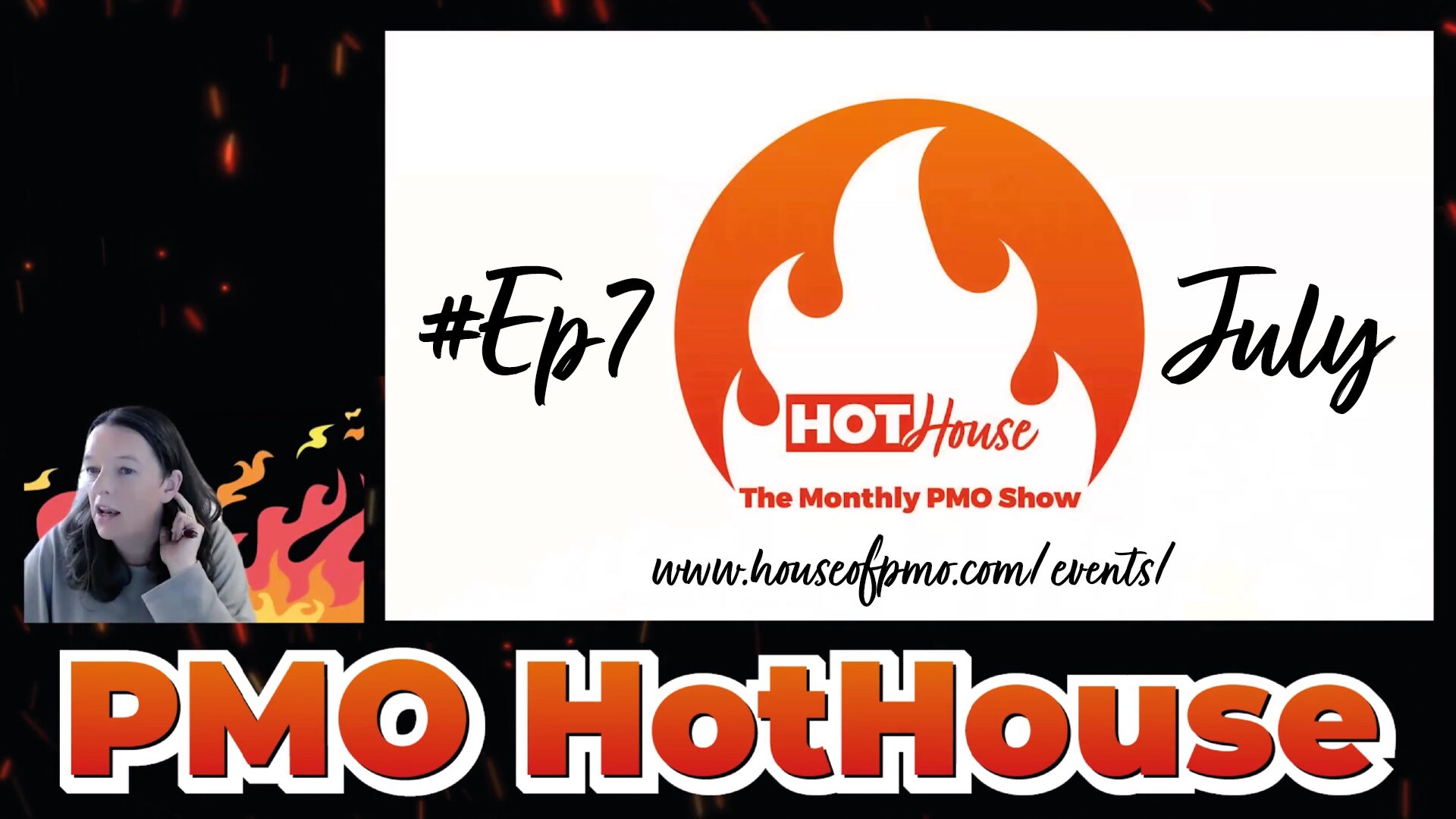 image thumbnail for hot house which shows the host and the opening title slide.