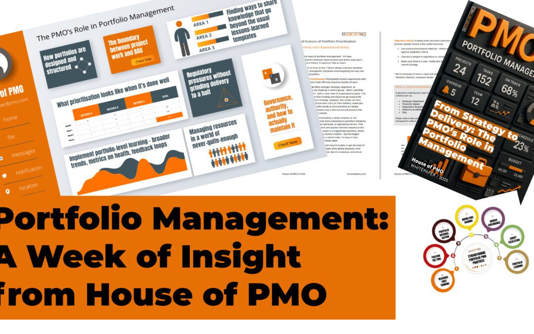 Portfolio Management: A Week of Insight from House of PMO