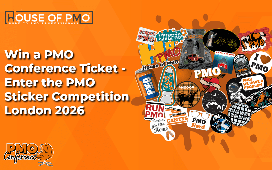 Competition Closed – Win a PMO Conference Ticket – Enter the PMO Sticker Competition London 2026